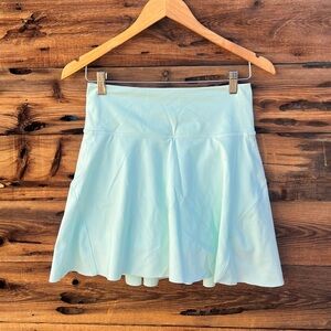 ATHLETA | Light Blue Mini Skirt Skort Built-in Shorts XS